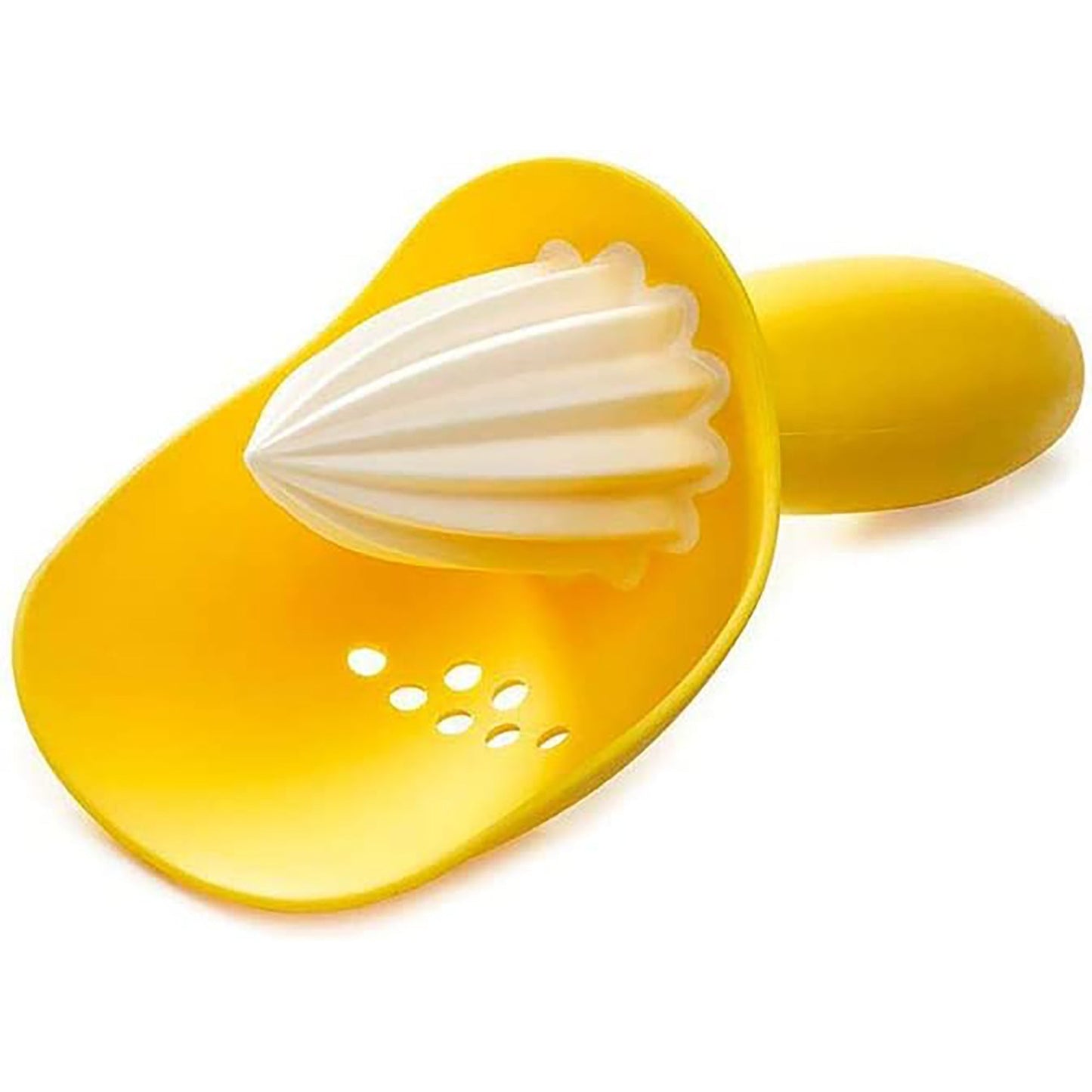 Portable Plastic Citrus Reamer with Pip Catcher - Yellow