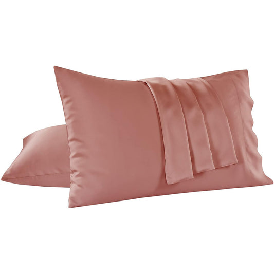2 Pack Cooling Breathable Pillowcase with Envelope Closure - Blush