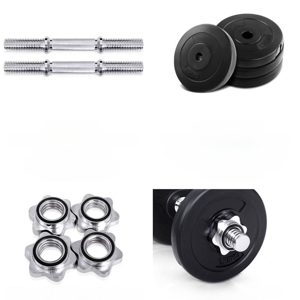 10KG Dumbbells Dumbbell Set Weight Training Plates Home Gym Fitness Exercise