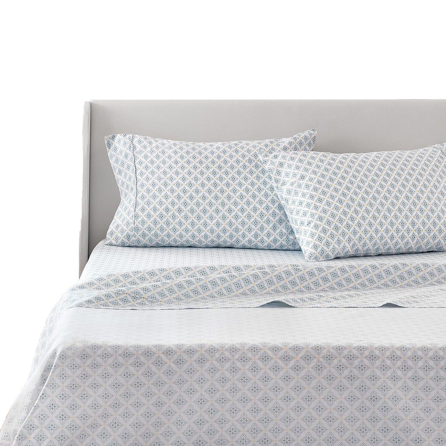 100% Cotton Soft and Durable Sateen Bed Sheet Set - China Blue