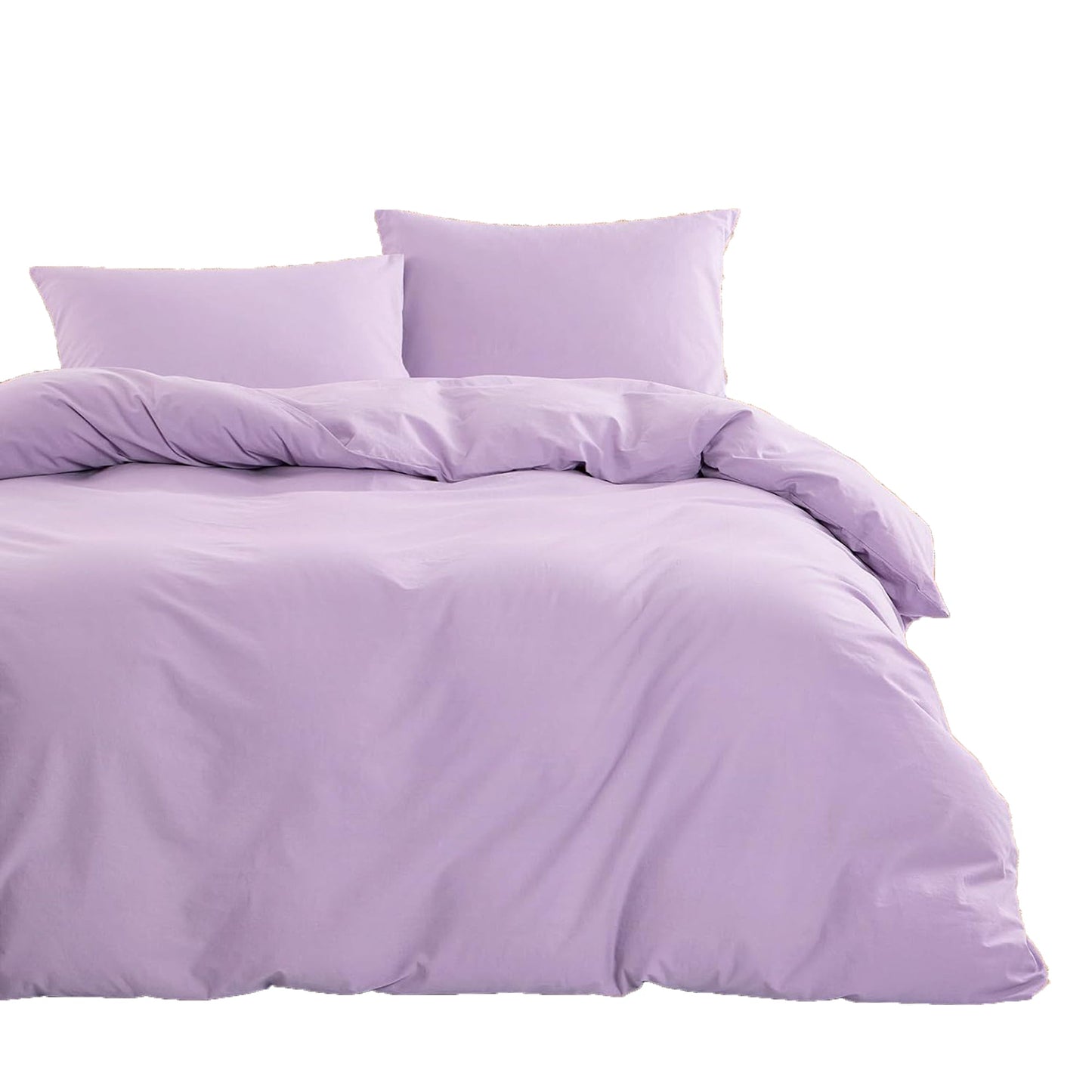 1000TC Ultra Soft Microfiber Duvet Doona Cover Bedding Quilt Cover Set - Lilac