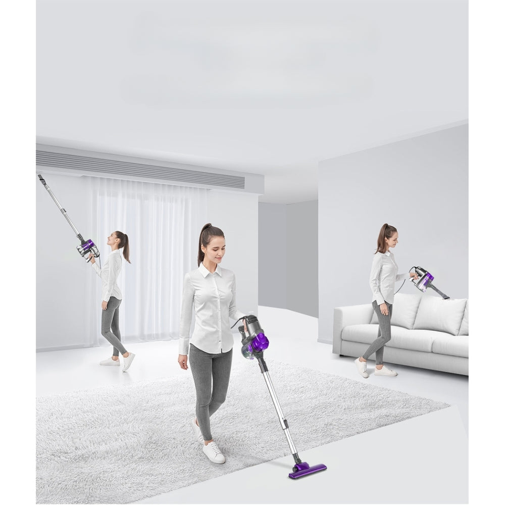 Corded Handheld Bagless Vacuum Cleaner - Purple and Silver