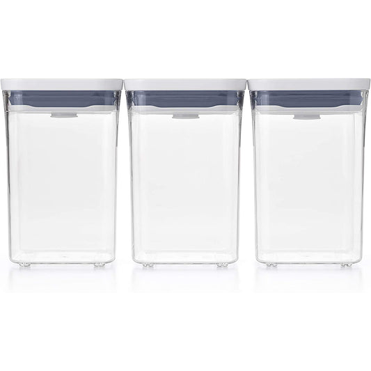 3 Piece 1 Litre Value Plastic Container Set Made from BPA Free Plastic