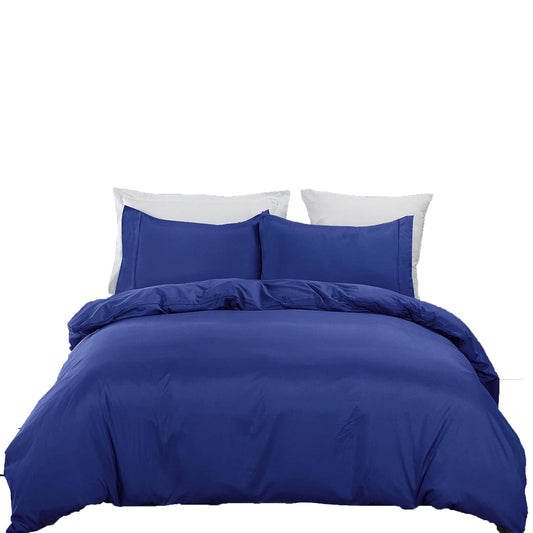 2000 TC Premium Microfibre Doona Cover Ultra Soft Quilt Cover Set - Royal Blue
