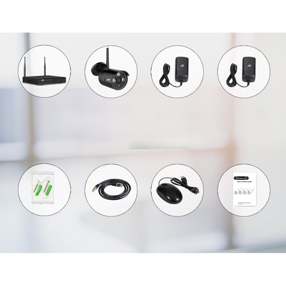 3MP 8CH Wireless Security Camera NVR Video