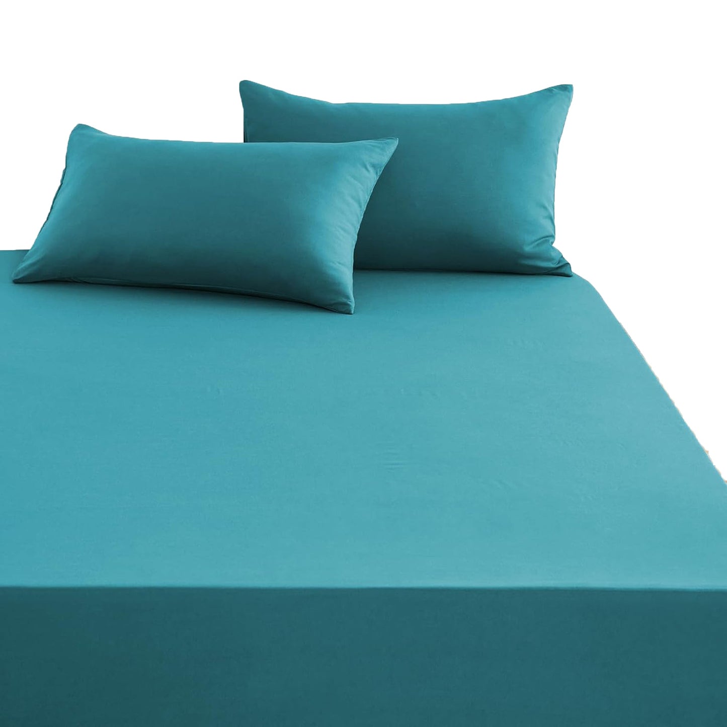 1000TC Ultra Soft Microfibre Extra Deep Fitted Sheet Set - Teal