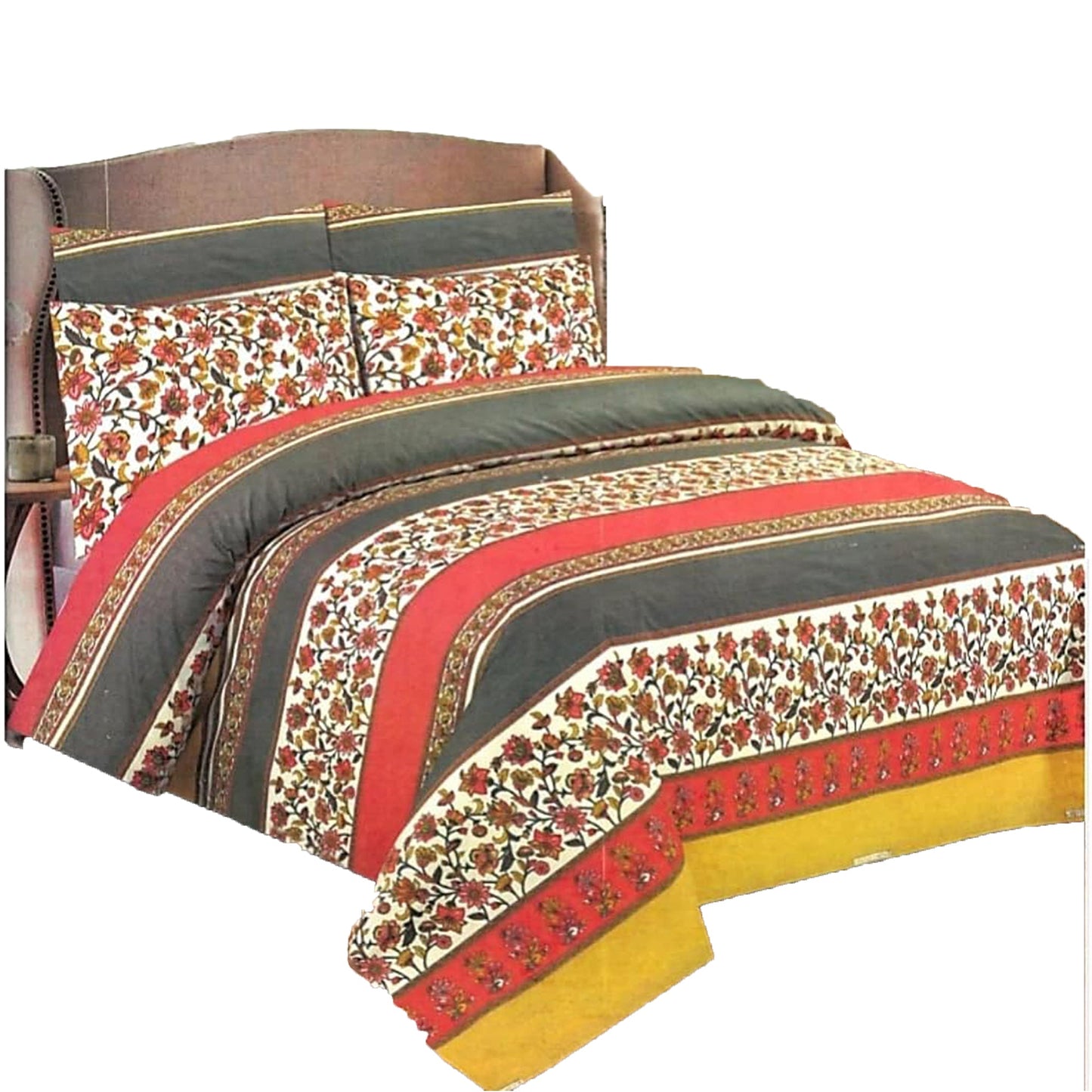 800 Thread Count Pure Cotton Printed Quilt Cover Set - The Colours