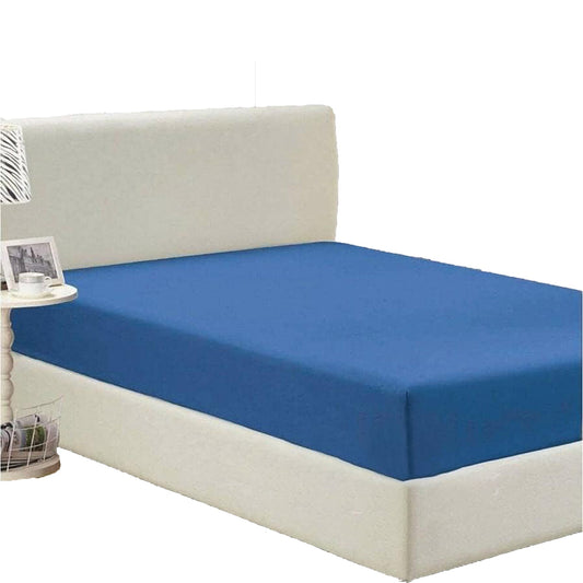 2000 TC Full Elastic Soft and Luxury Deep Pocket Fitted Bed Sheet - Ocean