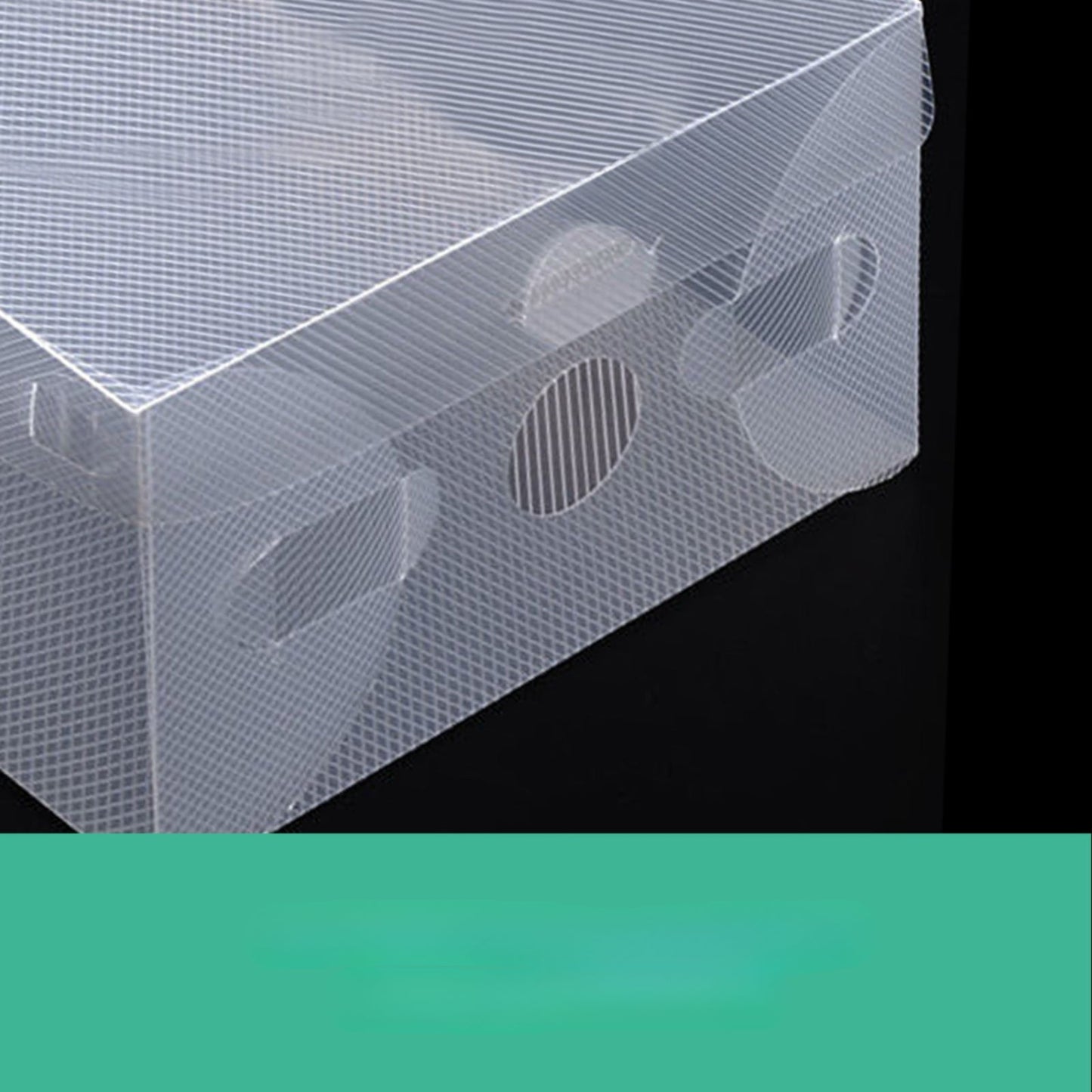 Set of 40 Clear Shoe Box Transparent Foldable Shoe Storage Stackable Case