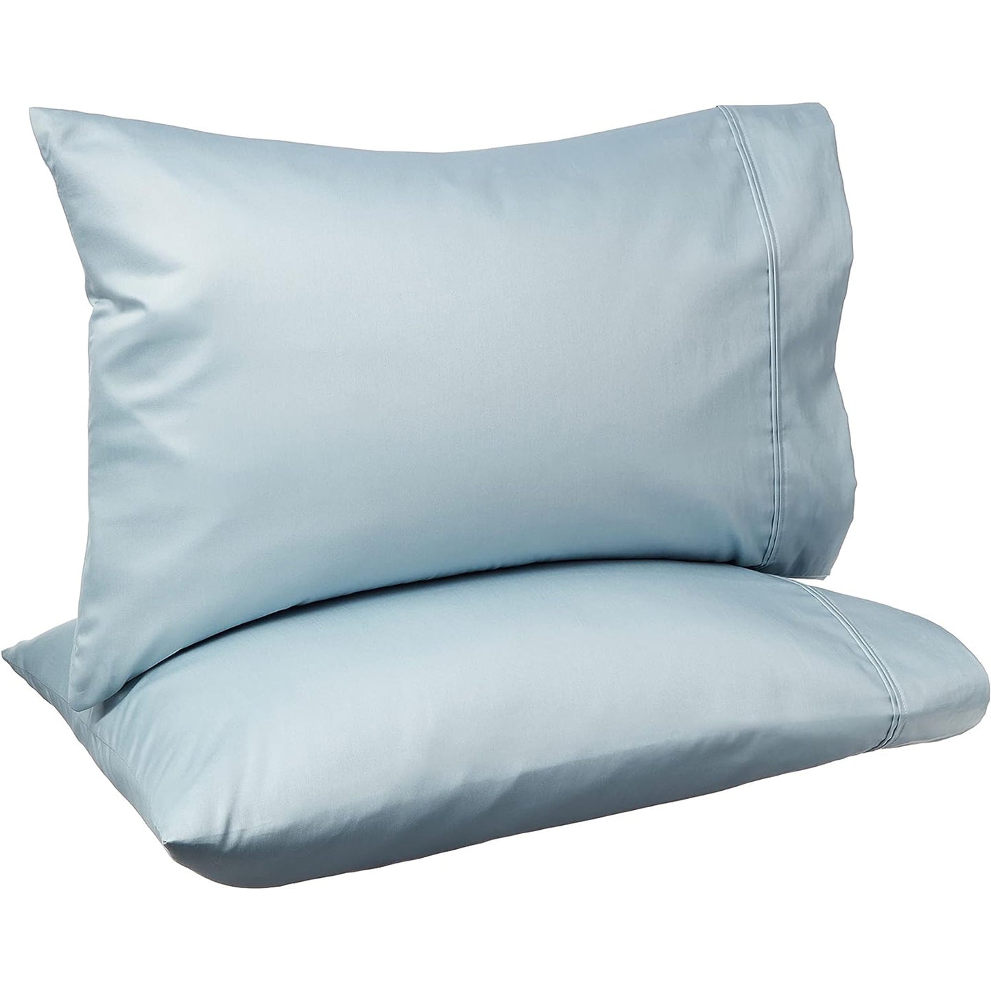 400 Thread Count Cotton Pillow Cases - Smoke Blue