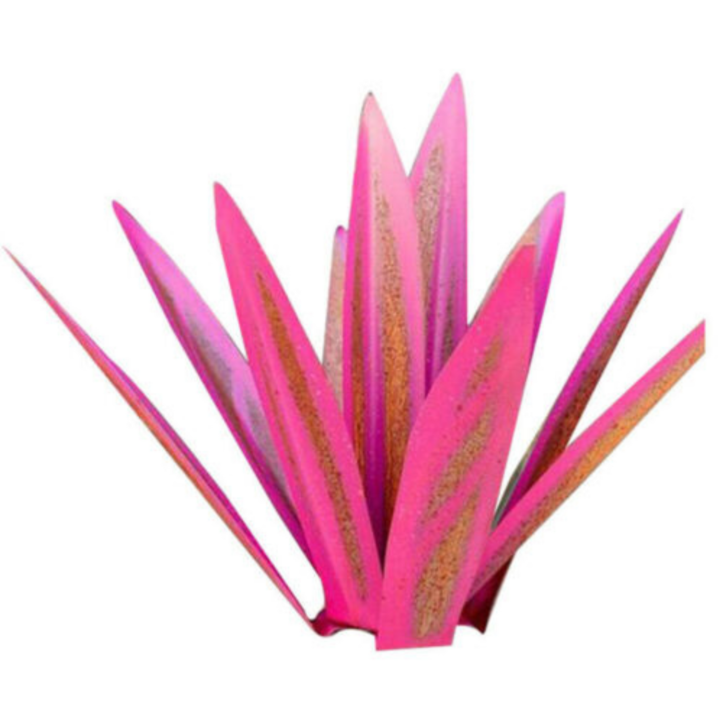 Pink Metal Tequila Agaves Rusty Iron Leaf Garden Lawn Ornaments DIY Decor