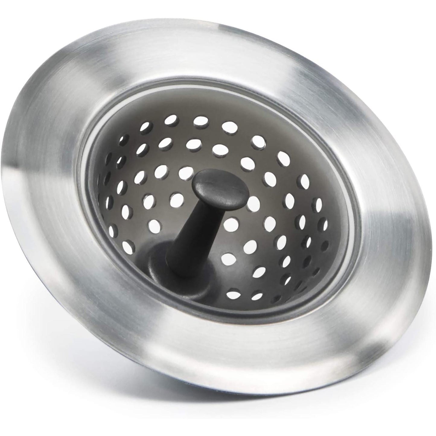 Stainless Steel and Silicone Sink Strainer - Silver