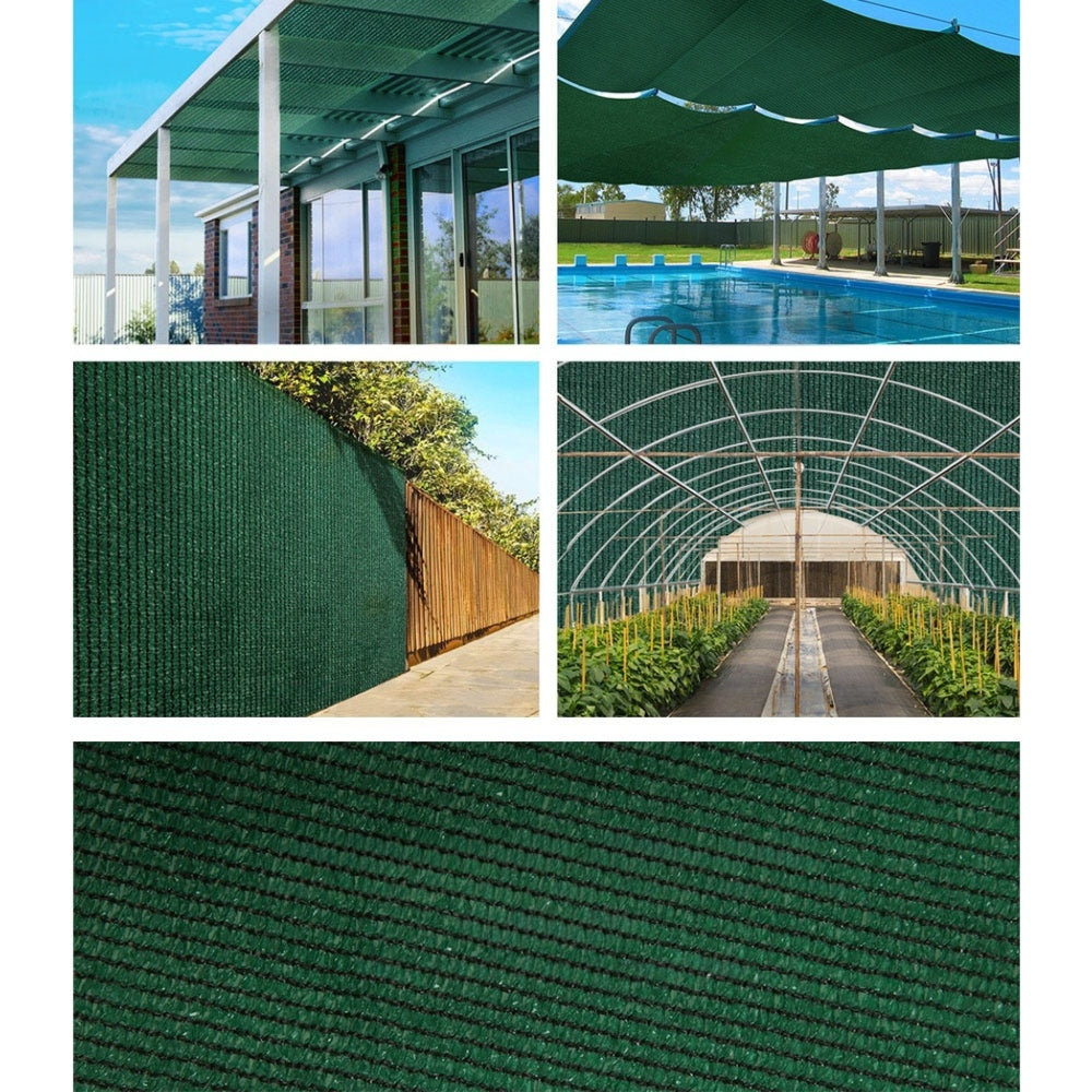 Sun Shade Cloth Sail Roll Mesh Green 195GSM - 3.66x20m