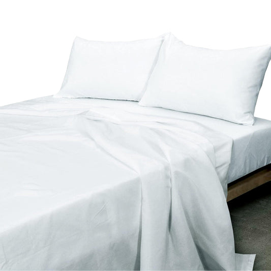 Soft and Lightweight Microfiber Magic Colour Collection Bed Sheet Set - White