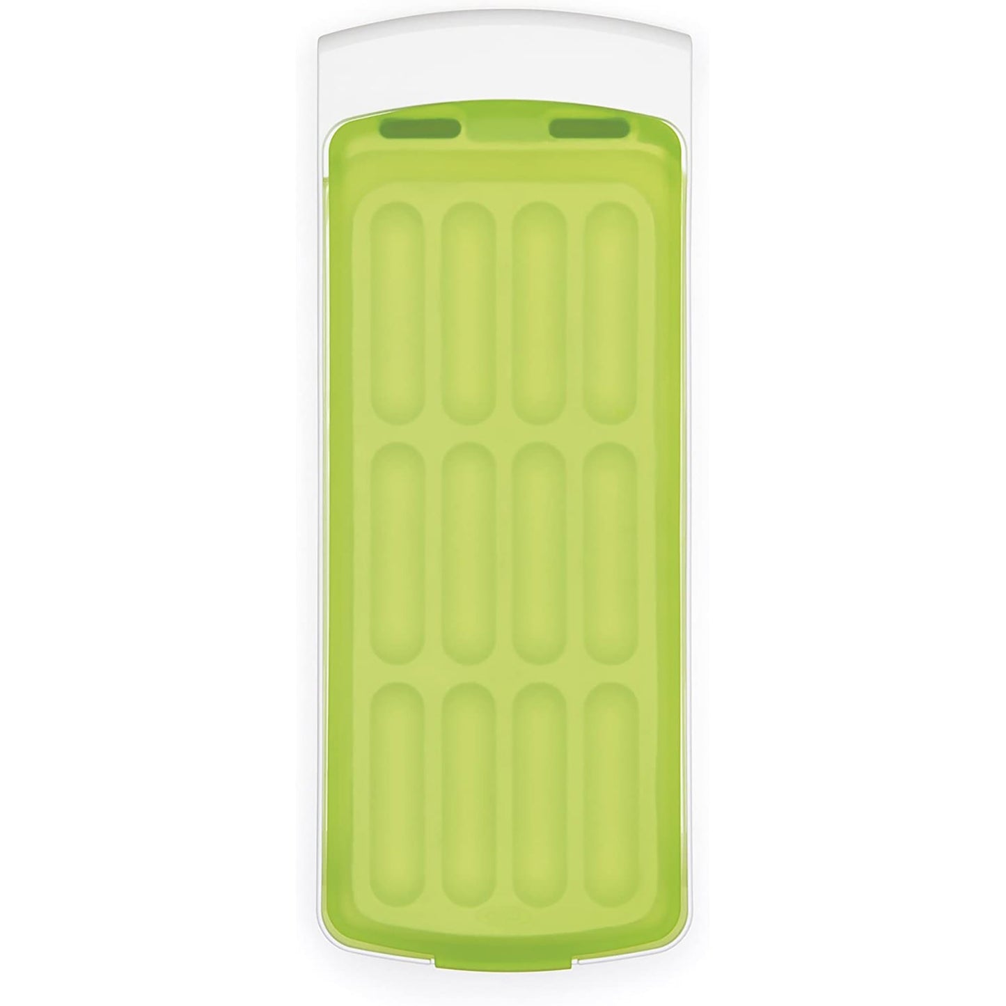 No Spill Ice Stick Tray with Silicone Secure Lid Seal - Yellow