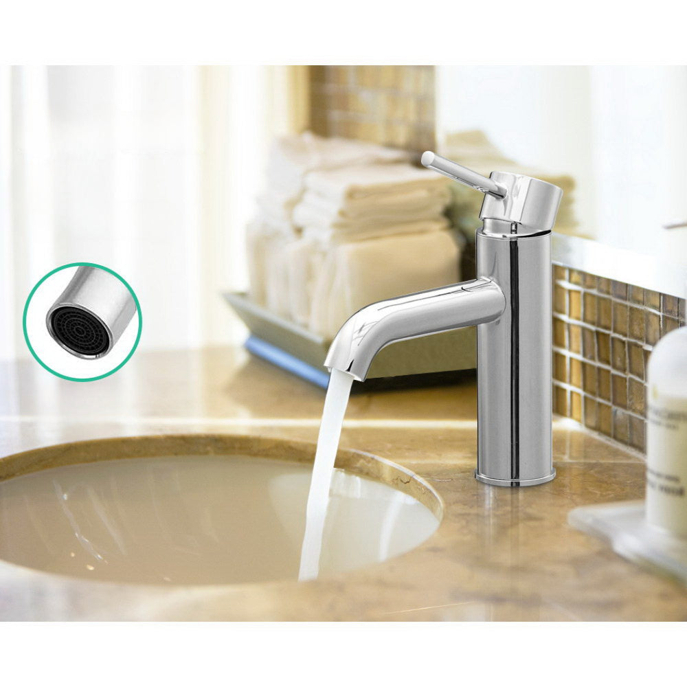 Basin Mixer Tap Faucet Silver