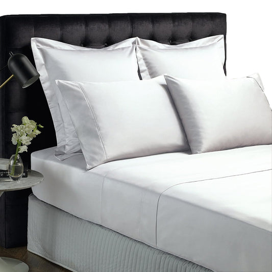 1500TC Cotton Blend Breathable Luxurious Ultra Soft Bed Sheet Set - White
