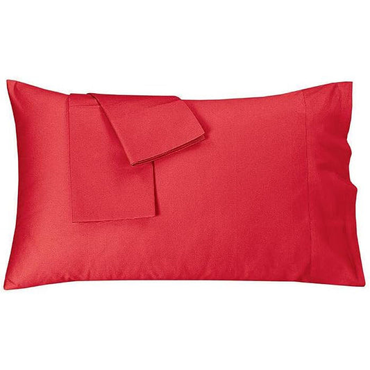 2-Piece 2000 Thread Count Egyptian Quality Microfibre Pillowcase - Red