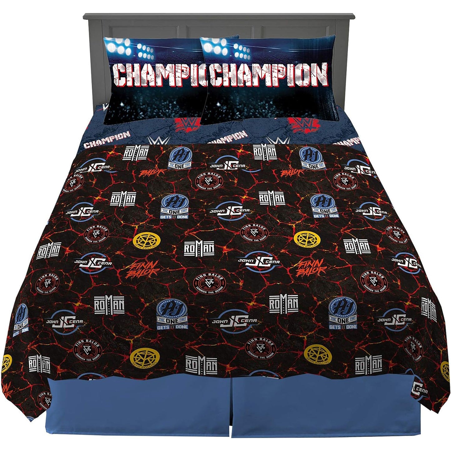 Kids Bedding Super Soft Microfibre Bed Sheet Set - Wwe Super Stars