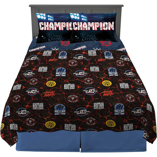 Kids Bedding Super Soft Microfibre Bed Sheet Set - Wwe Super Stars