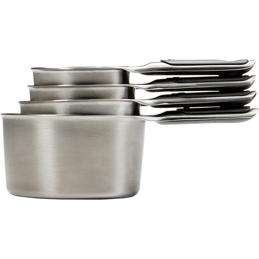 Stainless Steel Measuring Cup Set 4 Piece - Silver