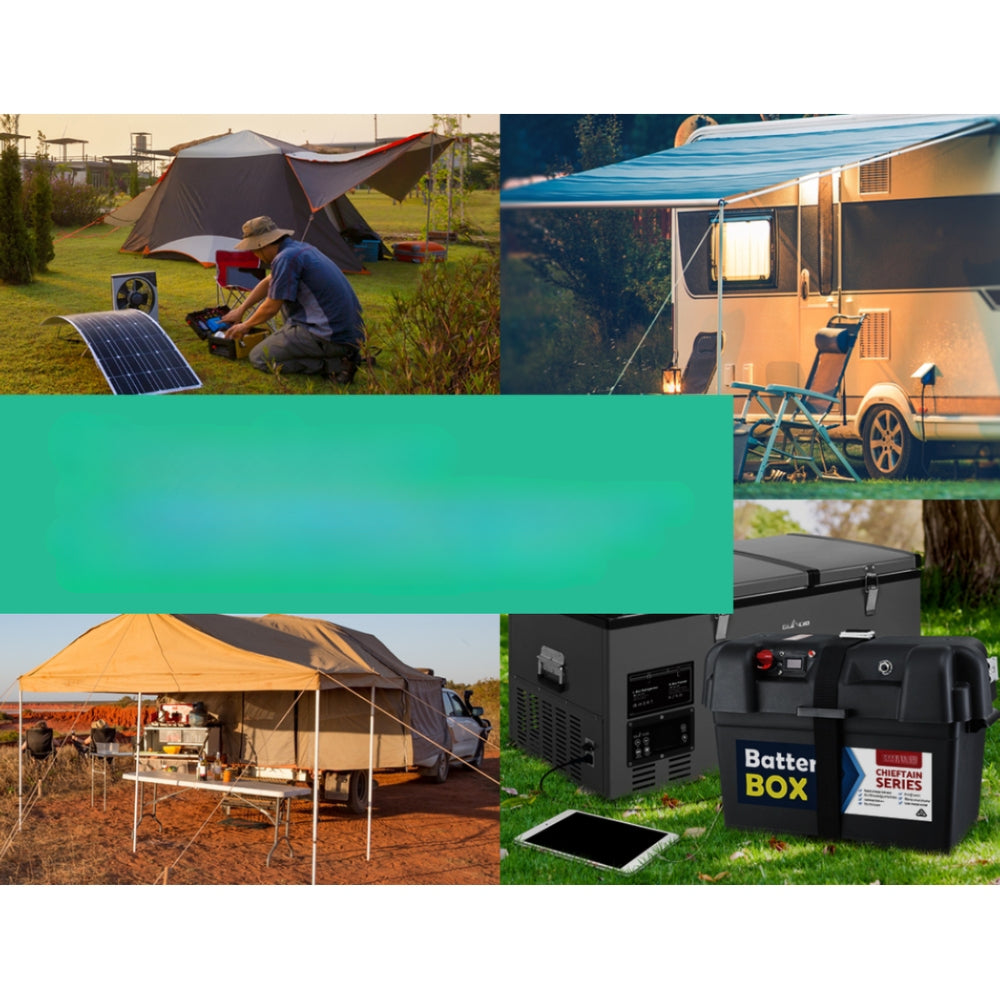 Solar Battery Marine Sealed Power Portable Box AGM 120Ah - 12V