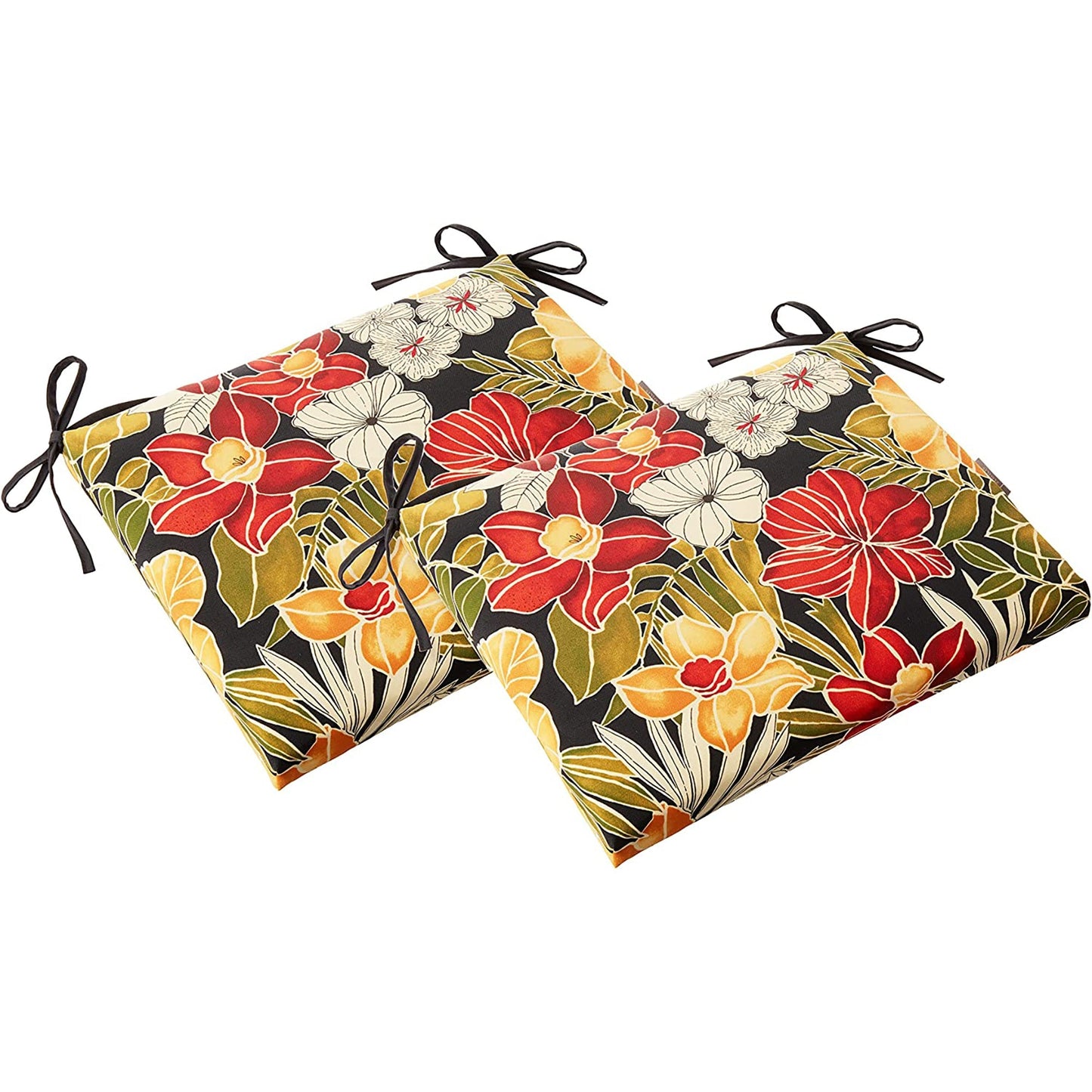 Outdoor and Indoor Clemens Noir Square Corner Seat Cushions - Black