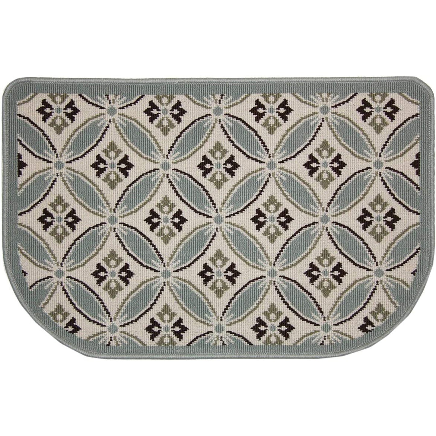 Beautiful Geometric Pattern Fireplace Hearth Rug 23 x 36 Inch
