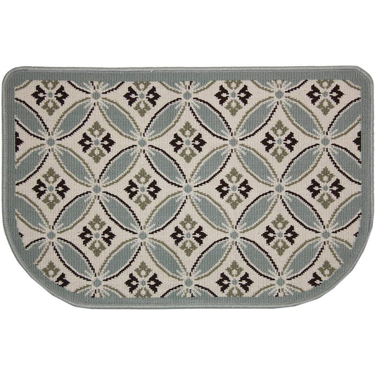 Beautiful Geometric Pattern Fireplace Hearth Rug 23 x 36 Inch