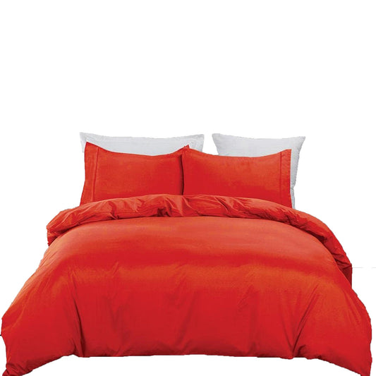 2000 TC Premium Ultra Soft Microfibre Quilt Cover Set - Red