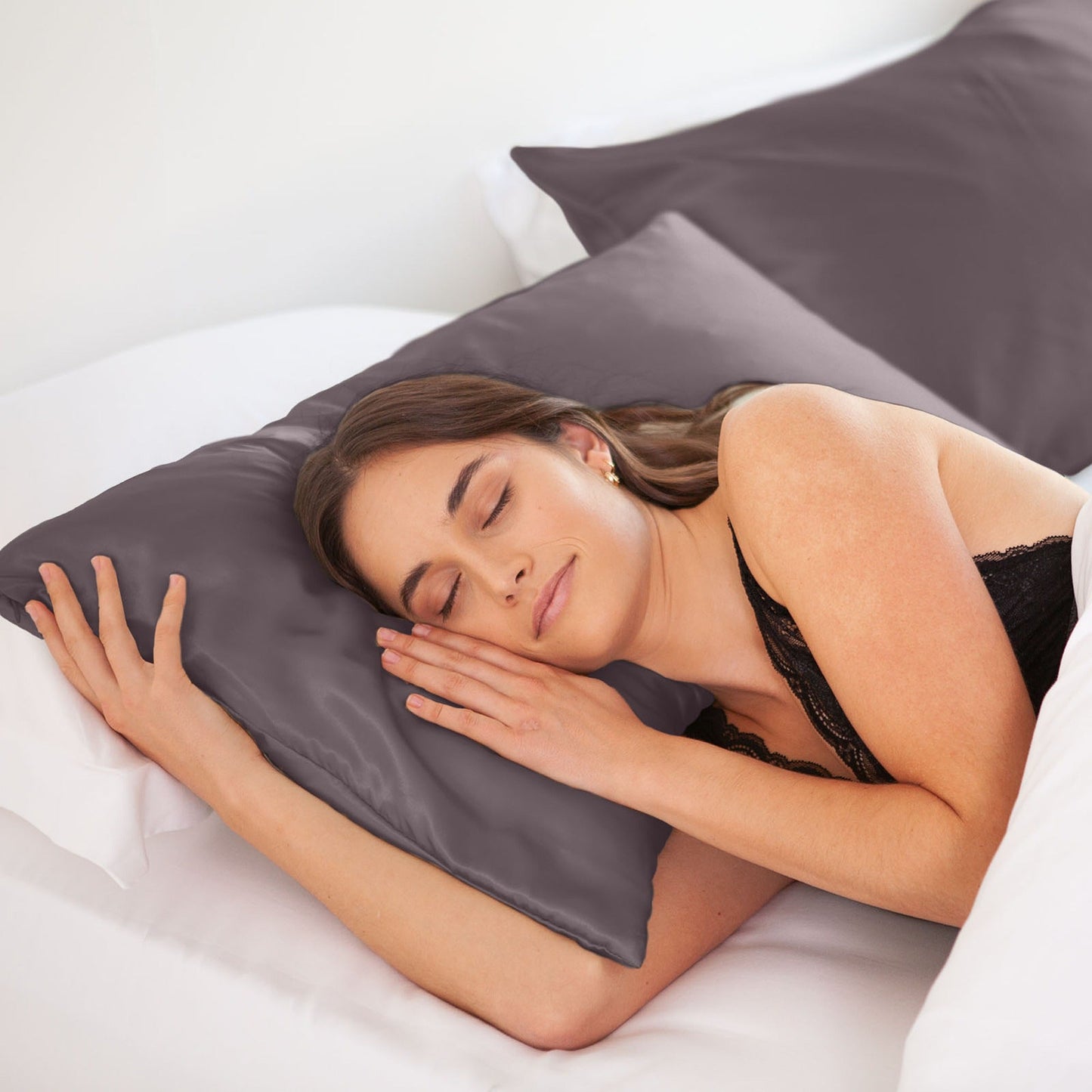 Hypoallergenic Mulberry Silk Pillowcase Twin Pack Soft and Comfortable
