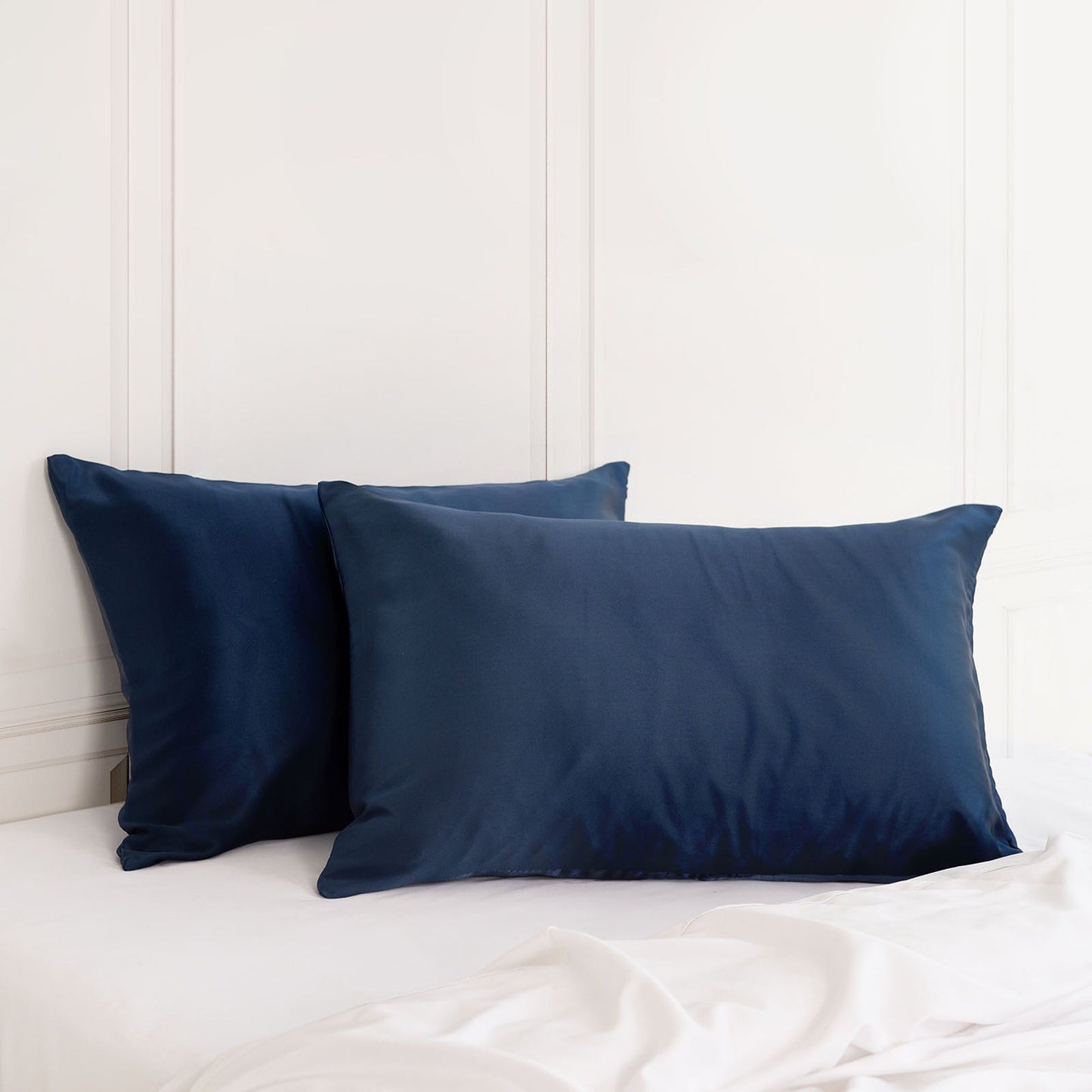 Hypoallergenic Mulberry Silk Pillowcase Twin Pack Soft and Comfortable