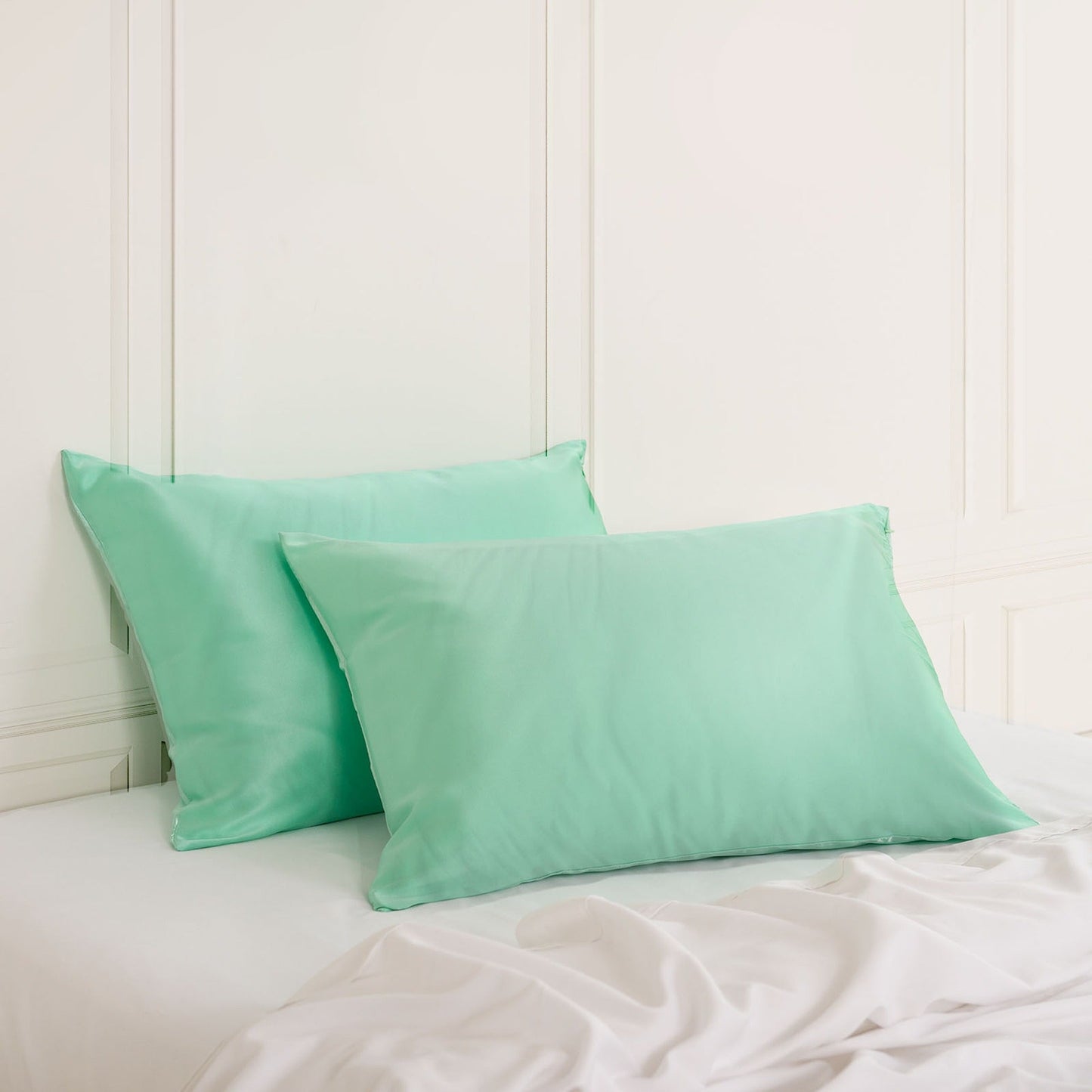 Hypoallergenic Mulberry Silk Pillowcase Twin Pack Soft and Comfortable