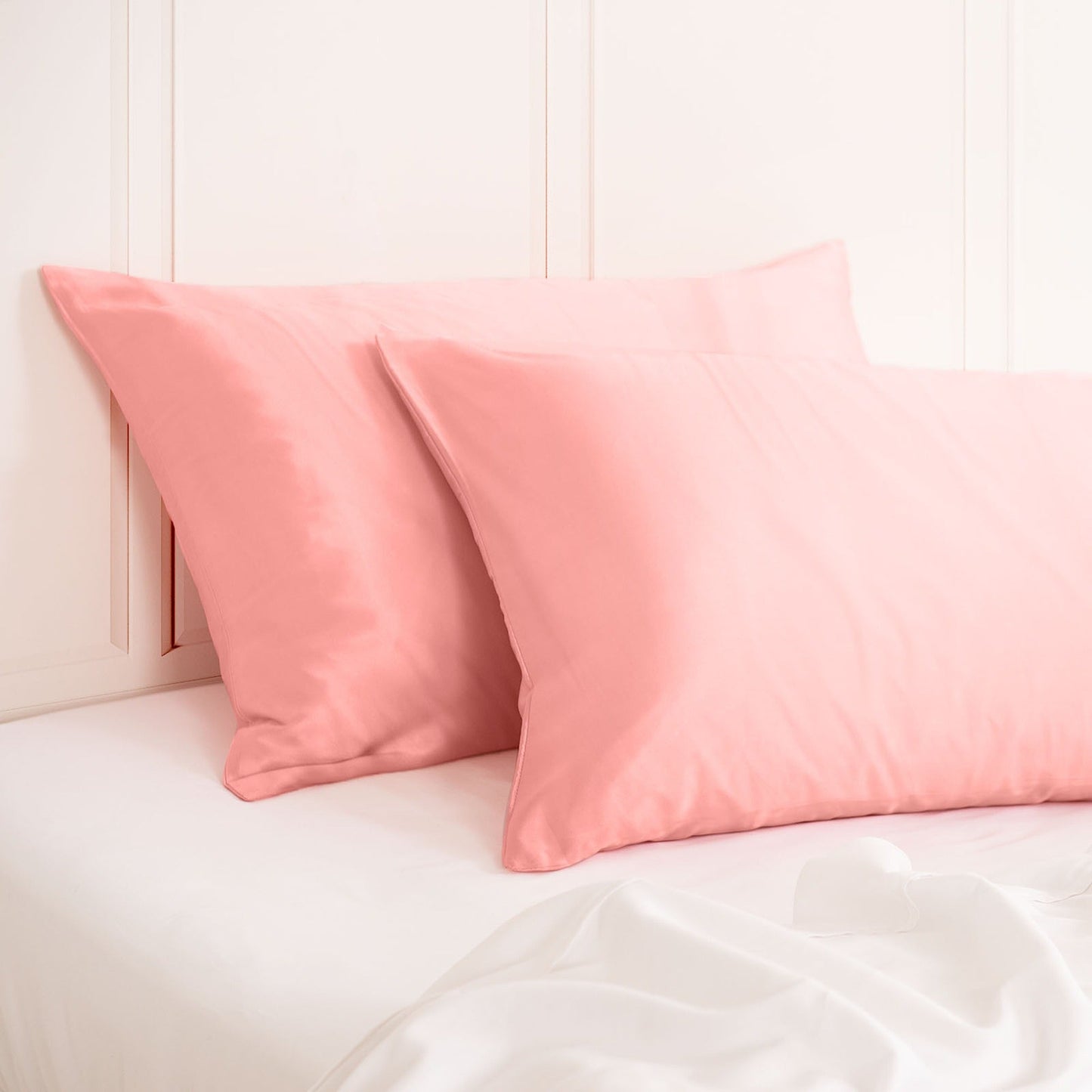 Hypoallergenic Mulberry Silk Pillowcase Twin Pack Soft and Comfortable