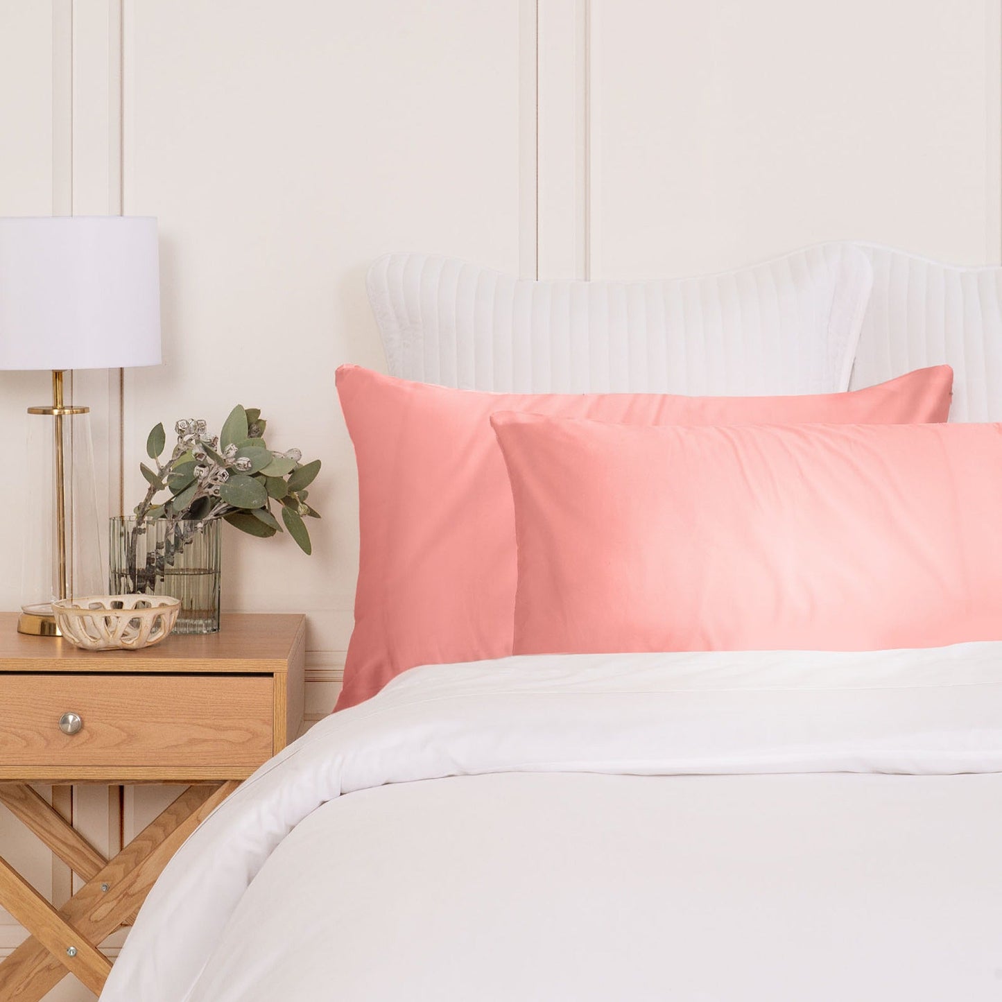 Hypoallergenic Mulberry Silk Pillowcase Twin Pack Soft and Comfortable