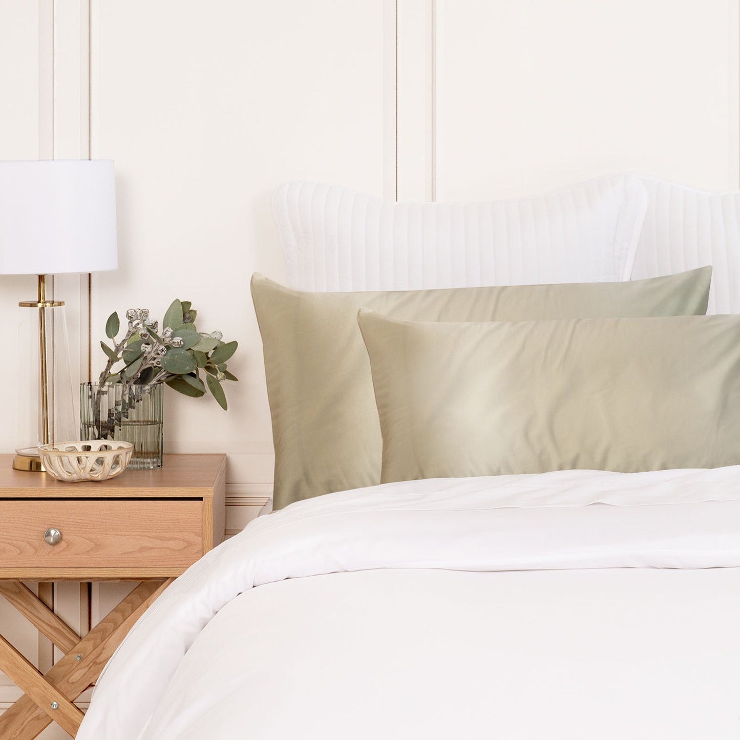 Hypoallergenic Mulberry Silk Pillowcase Twin Pack Soft and Comfortable