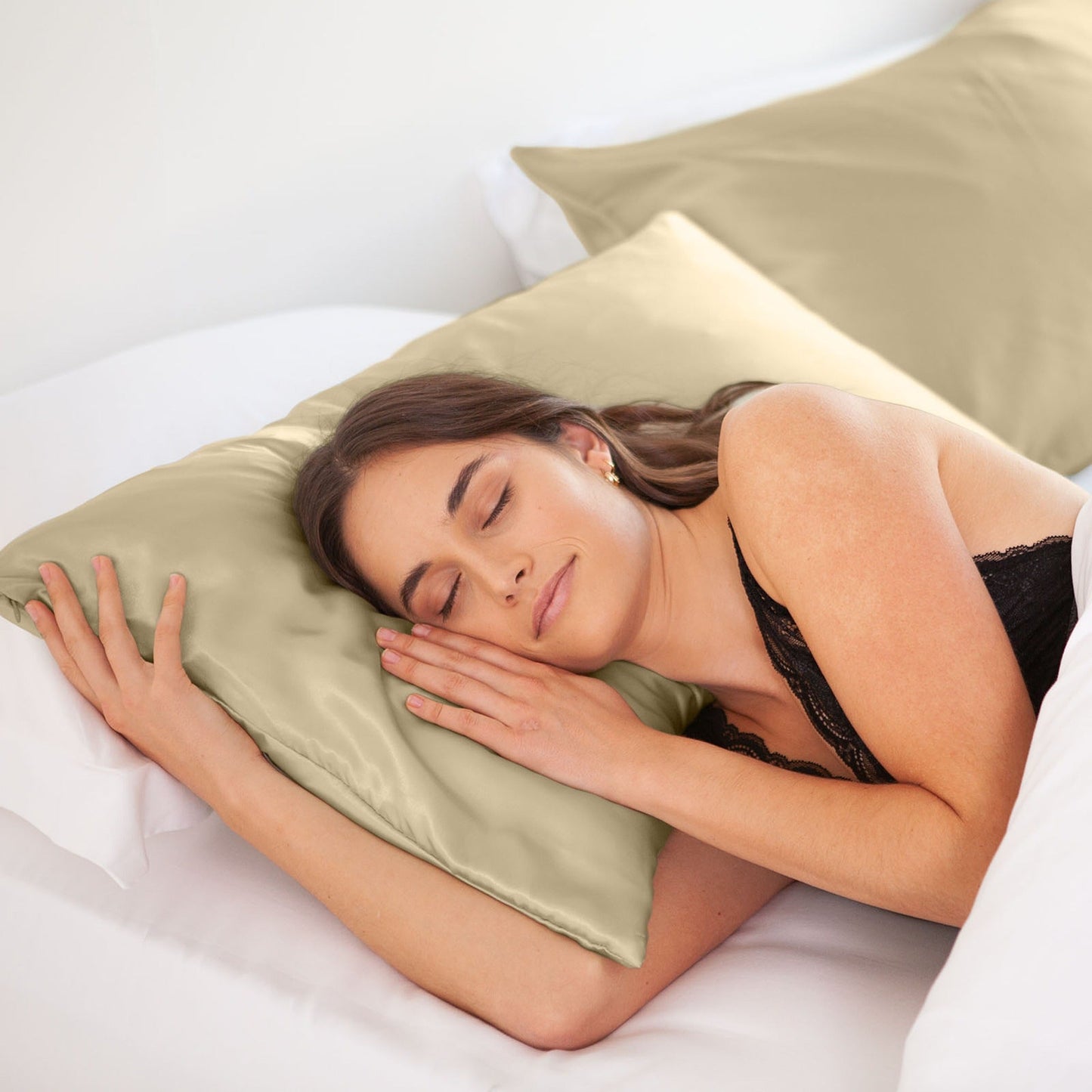 Hypoallergenic Mulberry Silk Pillowcase Twin Pack Soft and Comfortable