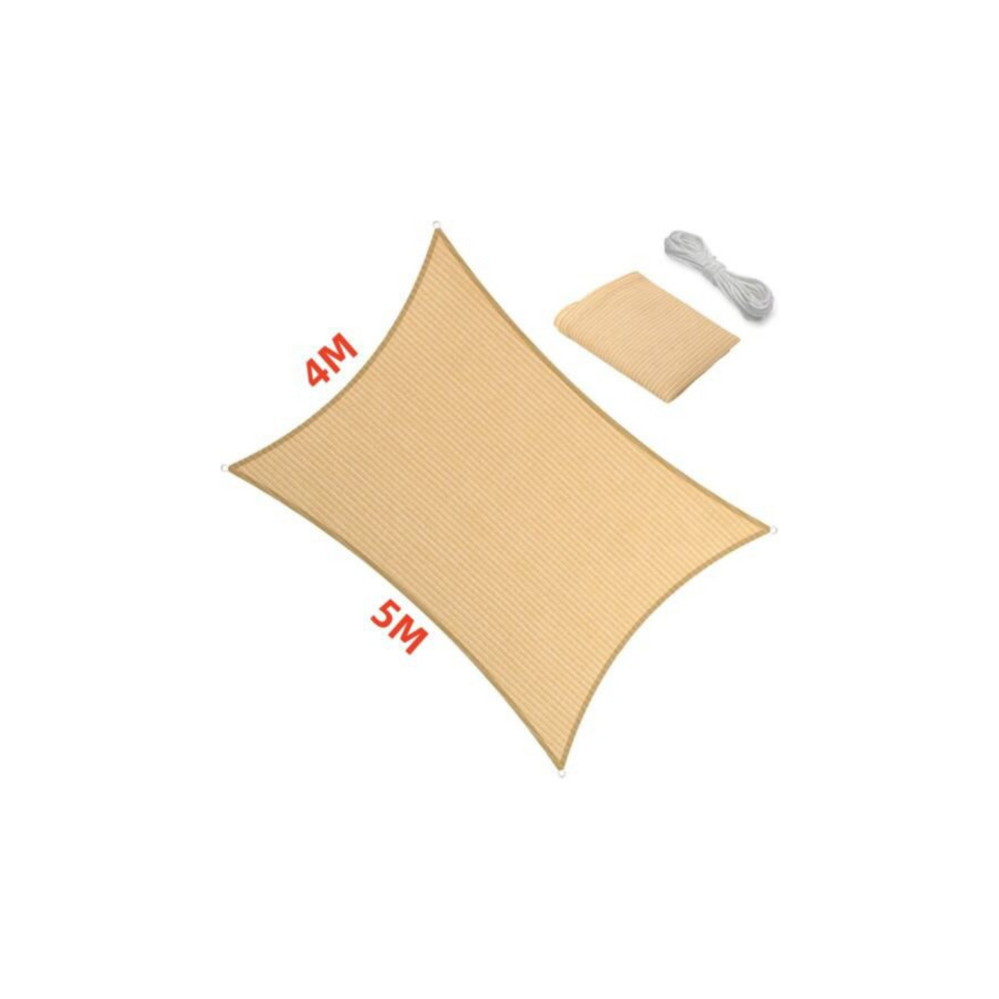 Extra Heavy Duty Grey Shade Sail Sun Triangle Square Rectangle for Garden