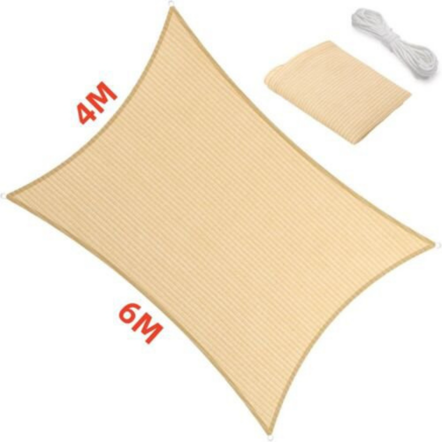 Extra Heavy Duty Grey Shade Sail Sun Triangle Square Rectangle for Garden