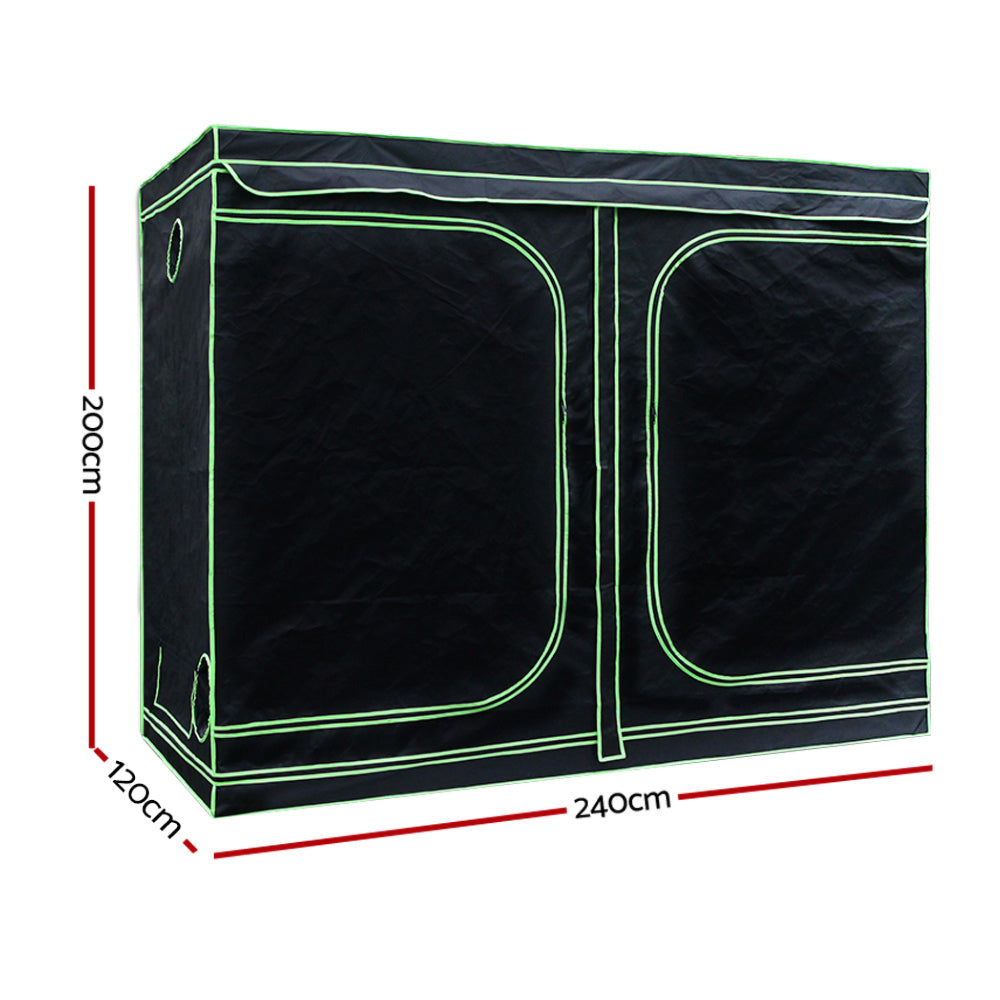 Grow Tent 2000W LED Grow Light 240X120X200cm Mylar 6" Ventilation