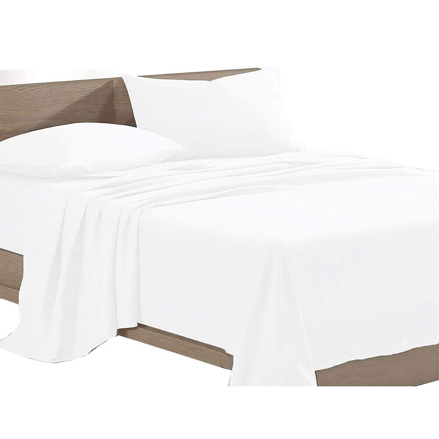 White Egyptian Cotton Ultra Soft Sheet Set - Flat and Fitted