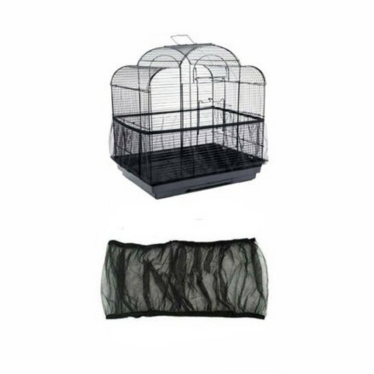 Mesh Skirt Shell Cover Nylon Net Seed Catcher for Pet Bird Cages