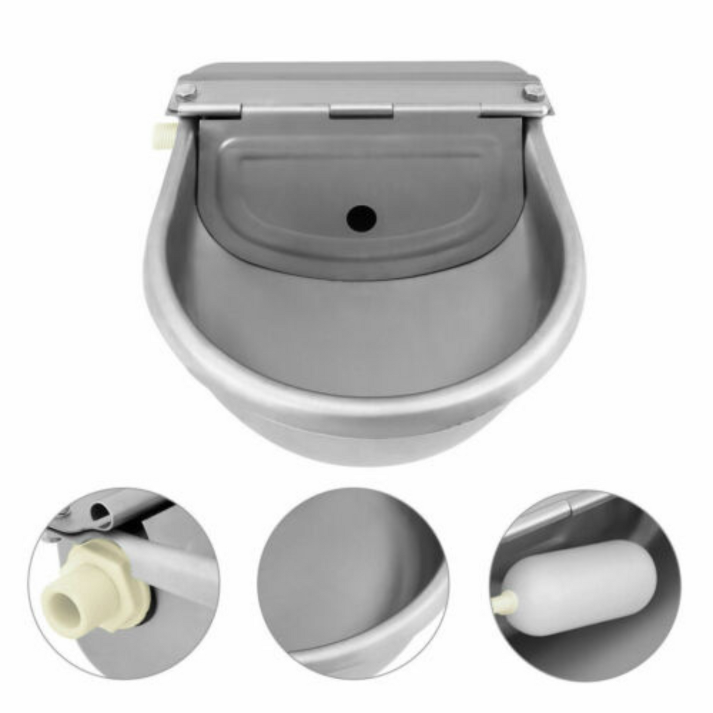 Auto Fill Stainless Steel Water Trough Drinking Bowl for Dog Horse Chicken