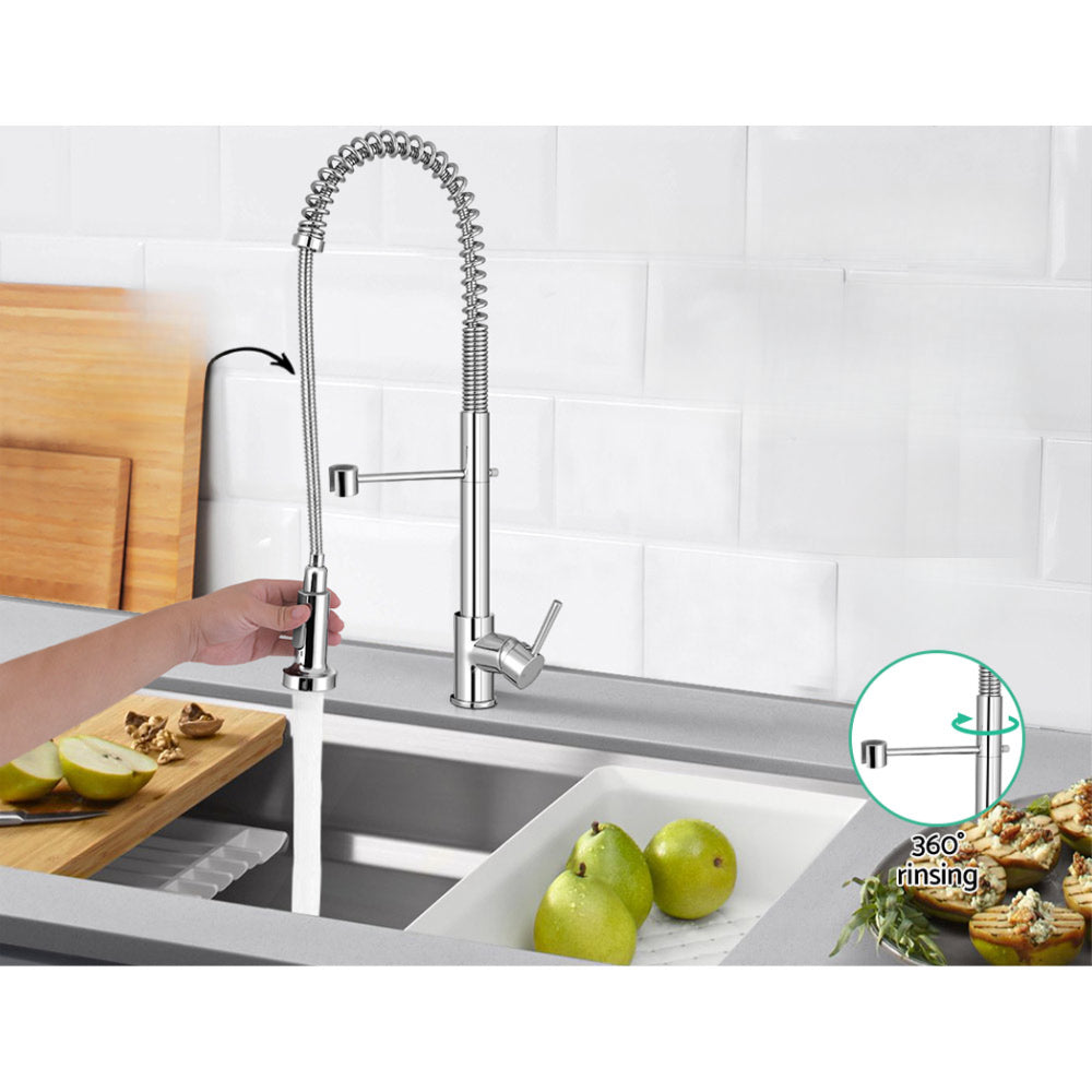 Kitchen Tap Mixer Faucet Taps Pull Out Laundry Bath Sink Brass Watermark