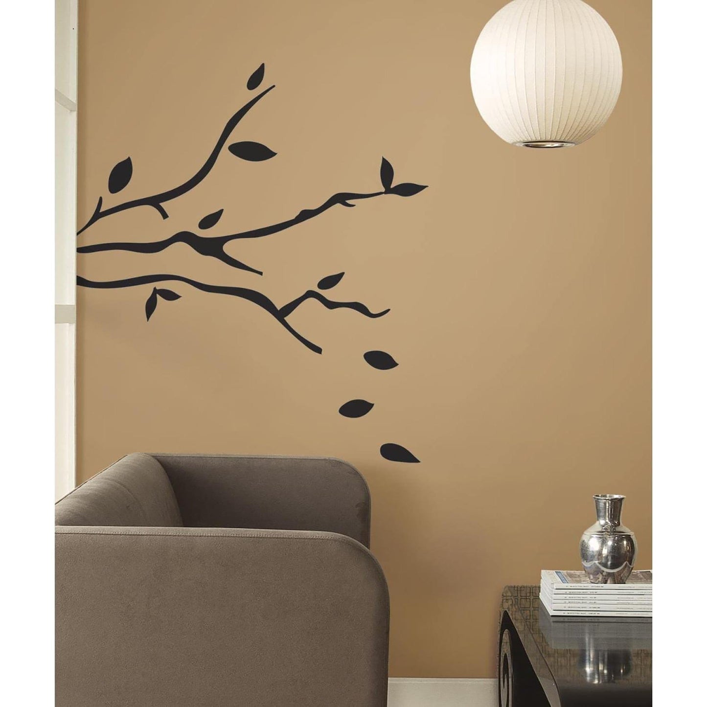 Tree Branches Peel and Stick Decorative Wall Decals - Black