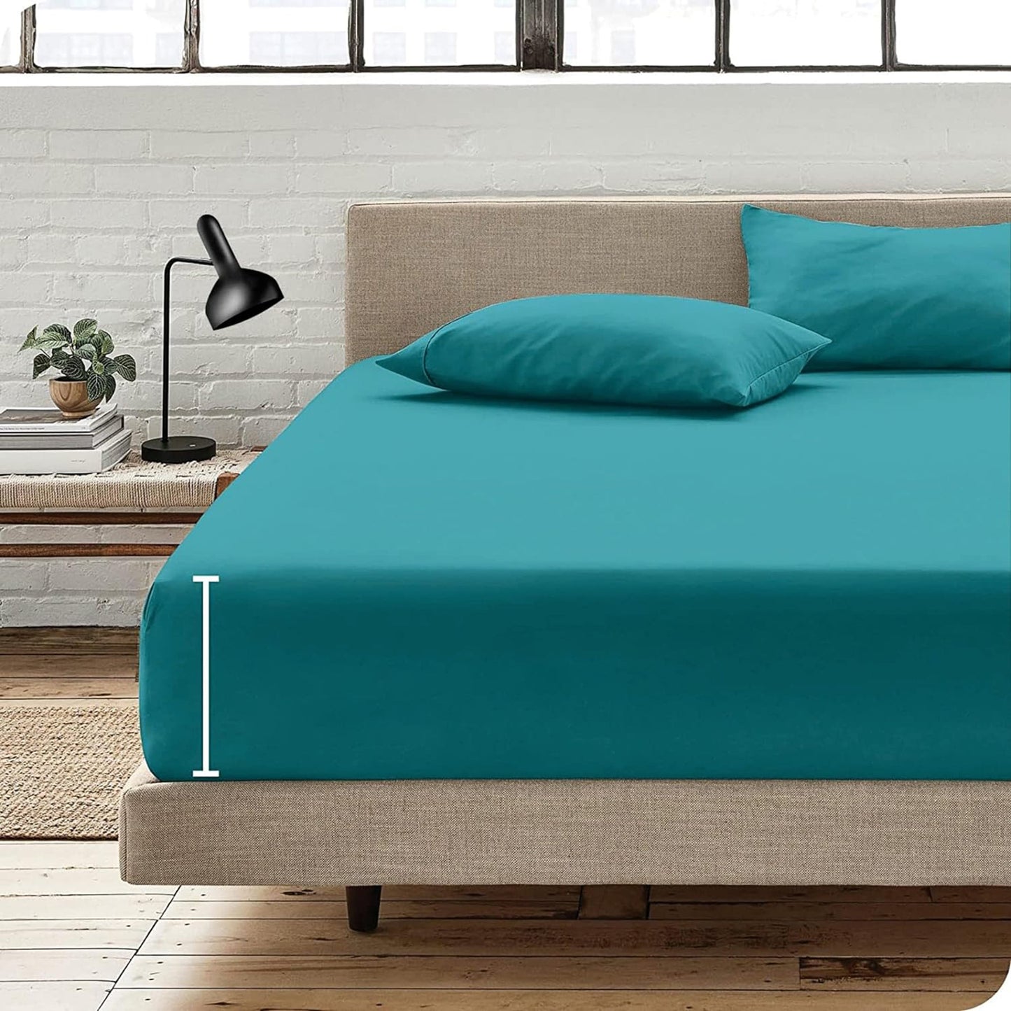 Soft Comfort Breathable Extra Deep Pocket Bed Sheet Set - Biscay Blue