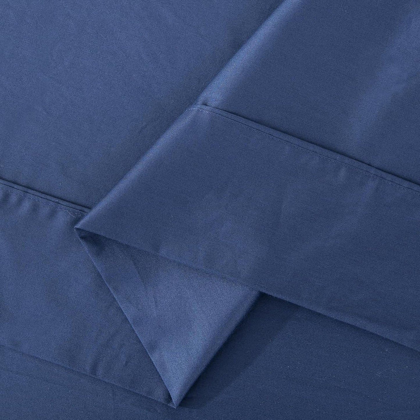 500TC Soft and Luxurious 100% Cool Breathable Cotton Flat Sheet - Navy