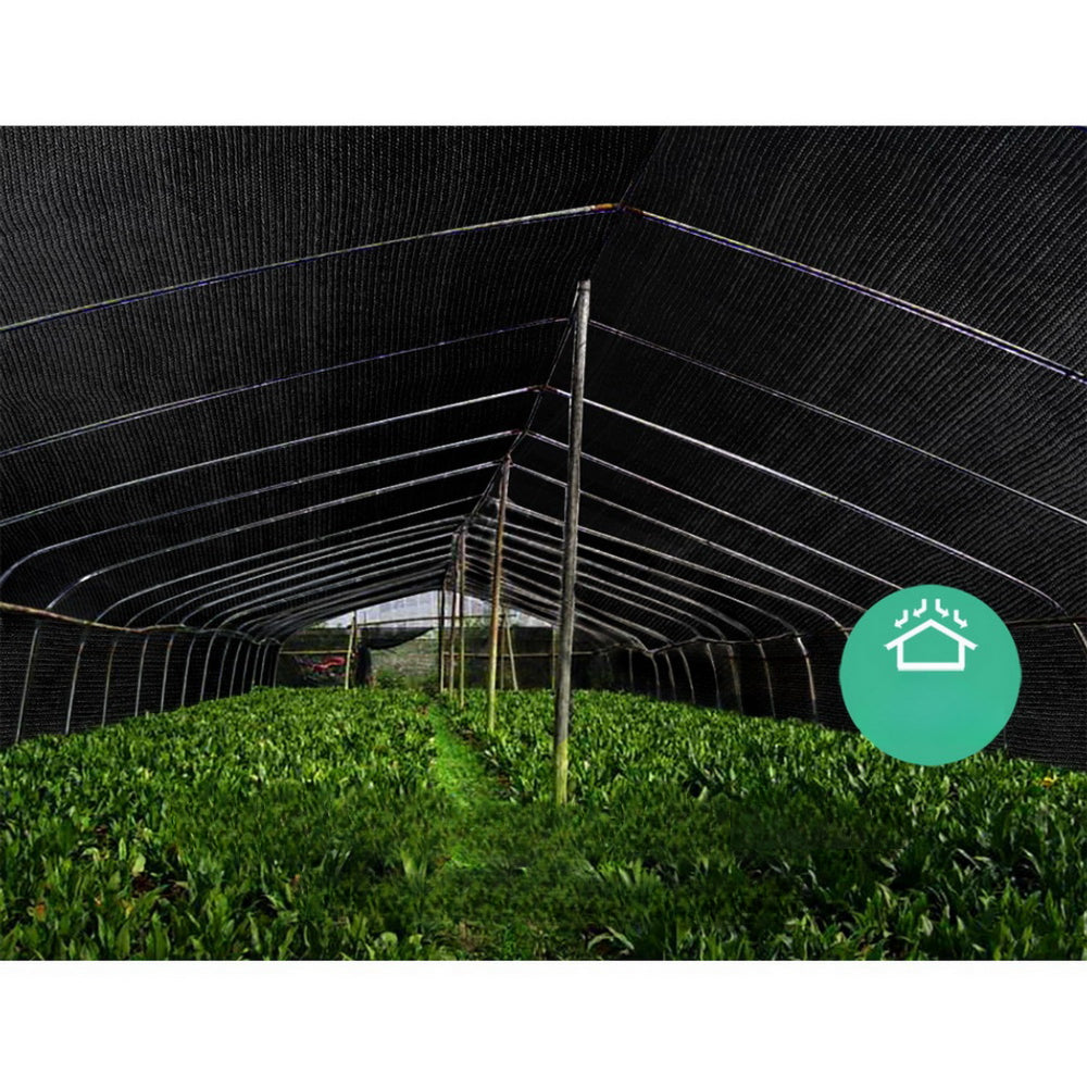UV Sun Shadecloth Sail Roll Mesh Outdoor Black - 1.83x50m