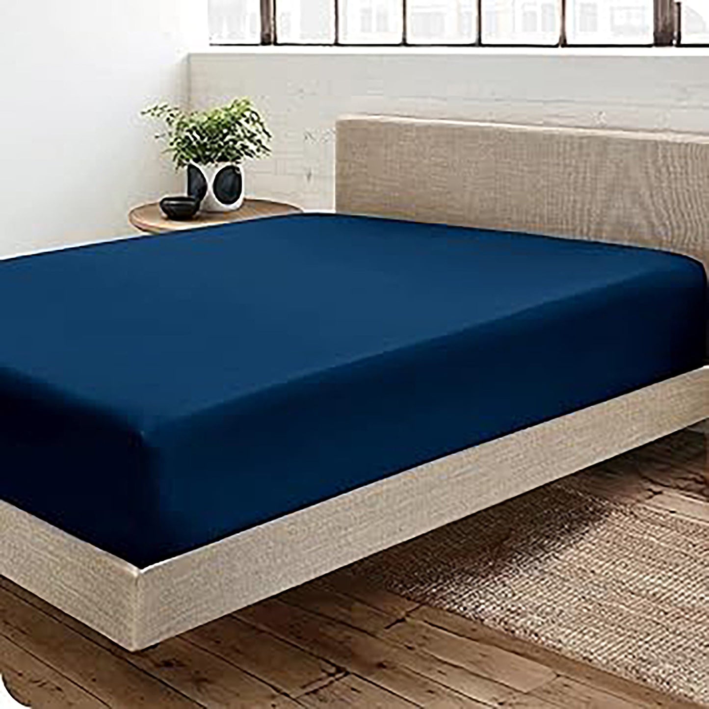 2000TC Ultra-Soft Luxury Deep Pocket Bedding Sheet Set - Navy