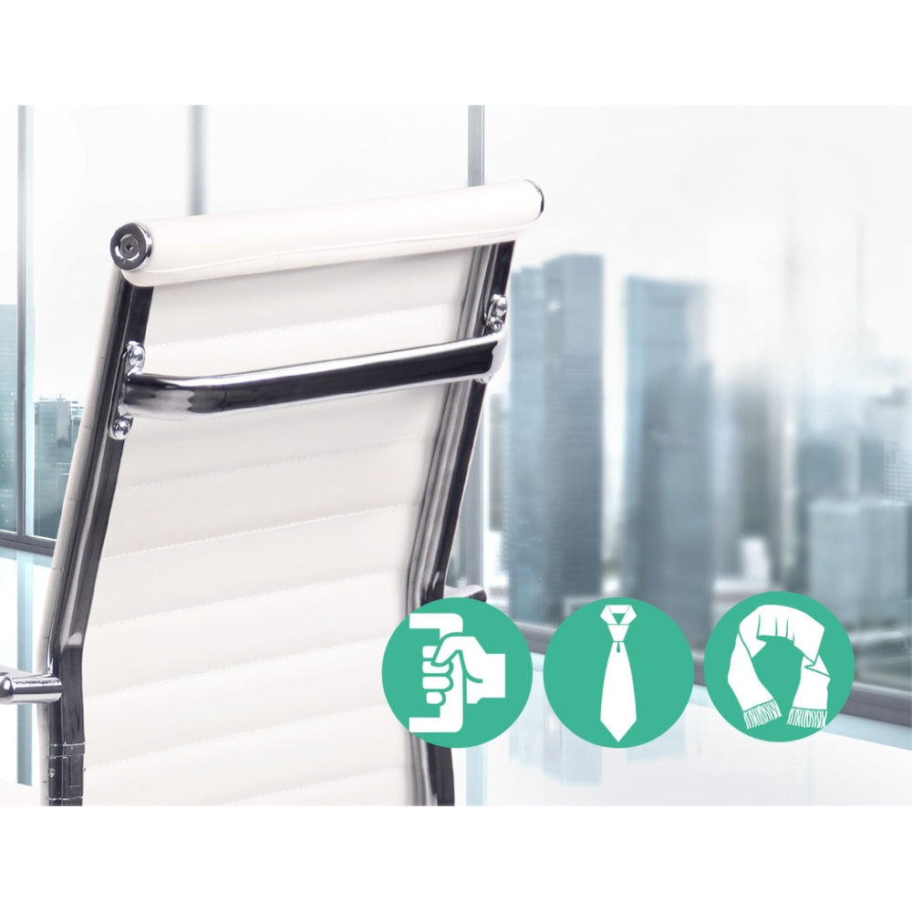 Gaming Office Chair Computer Desk Chairs Home Work Study White High Back